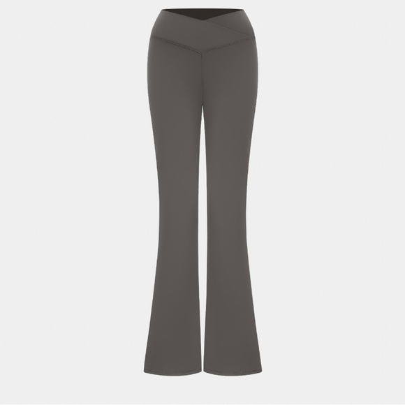 Grey Halara Bell Bottom Yoga Pants - Picture 6 of 6